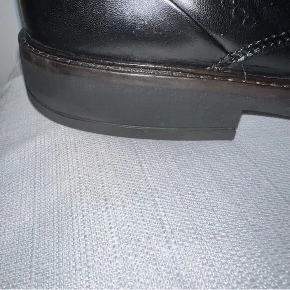 Ecco Holton Black Leather Business Casual Dress Comfort Shoes Size 11