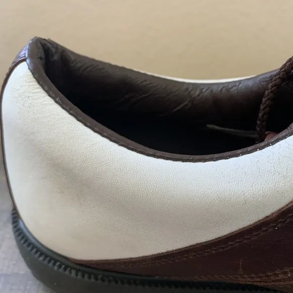FootJoy Mens FJ Originals Golf 45516 Brown White Saddle Shoes Size 11.5